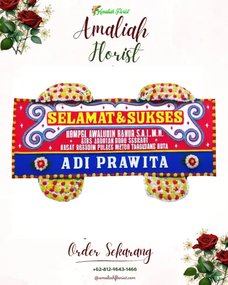 Papan Bunga Ucapan Selamat Kelulome